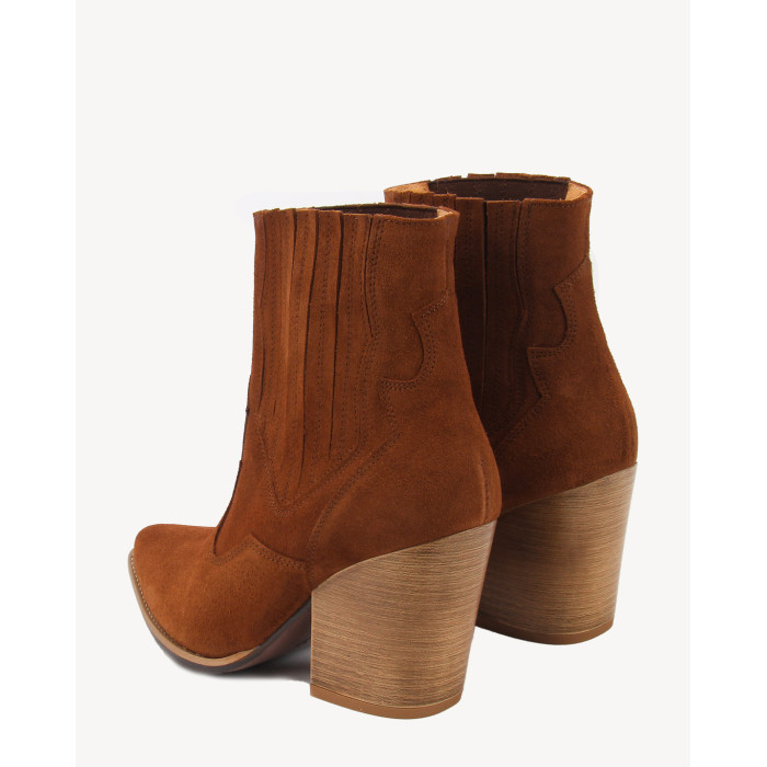 Red leather cowboy boots BOTIMO