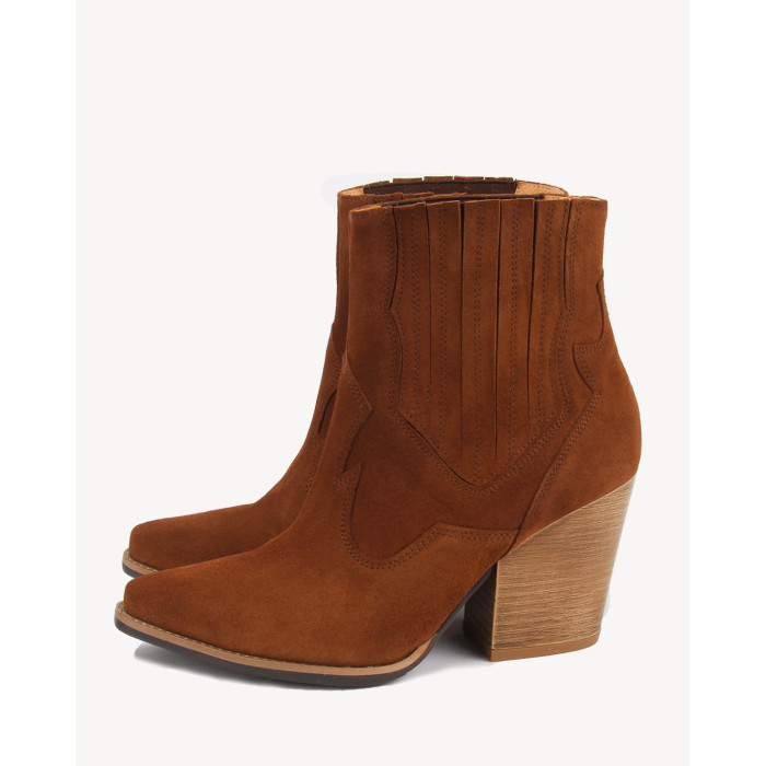 Red leather cowboy boots BOTIMO