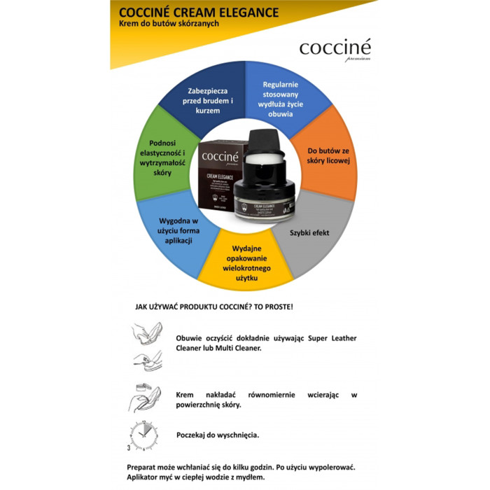 Ciemno-brązowy krem do skór licowych