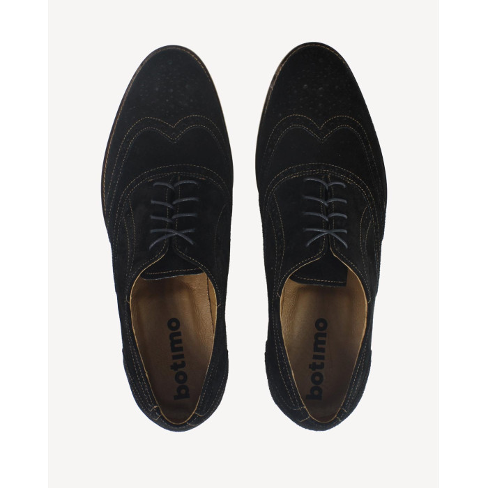 Elegant black velour half shoes