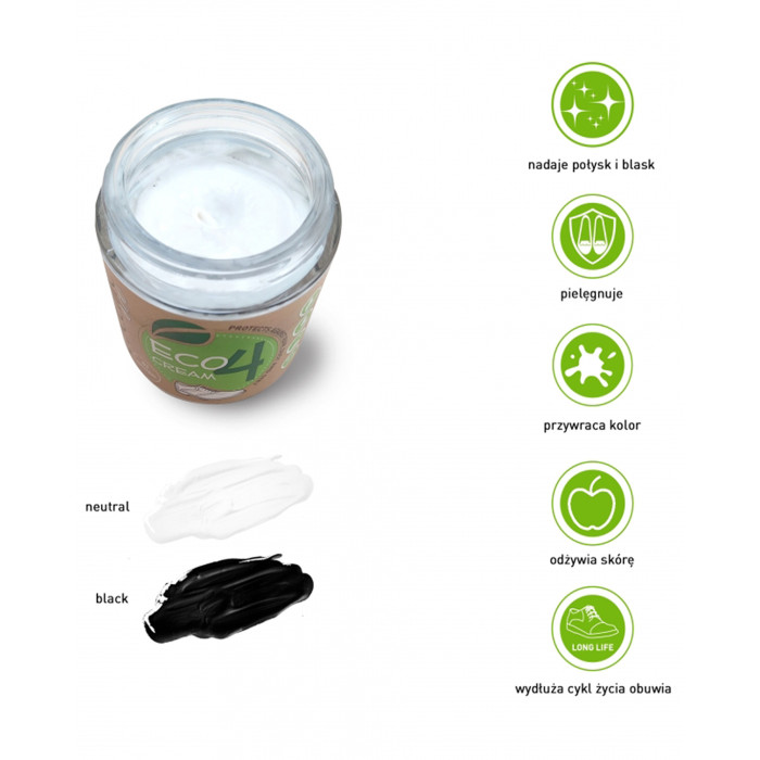 Ekologiczny czarny krem do skór licowych