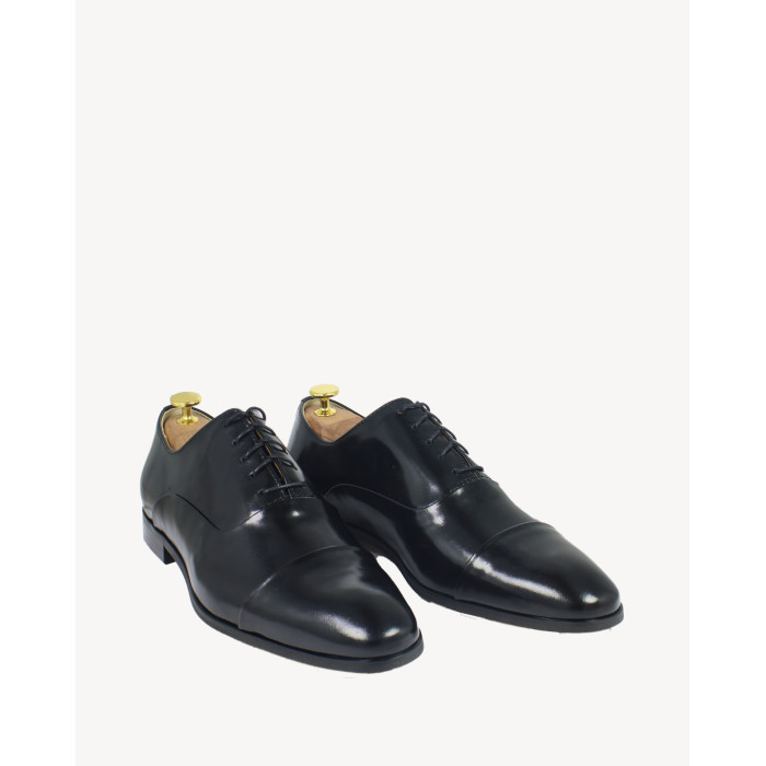 Black formal shoes on 2 cm sole