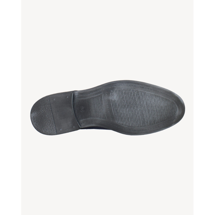 Navy blue half shoes nubuck leather