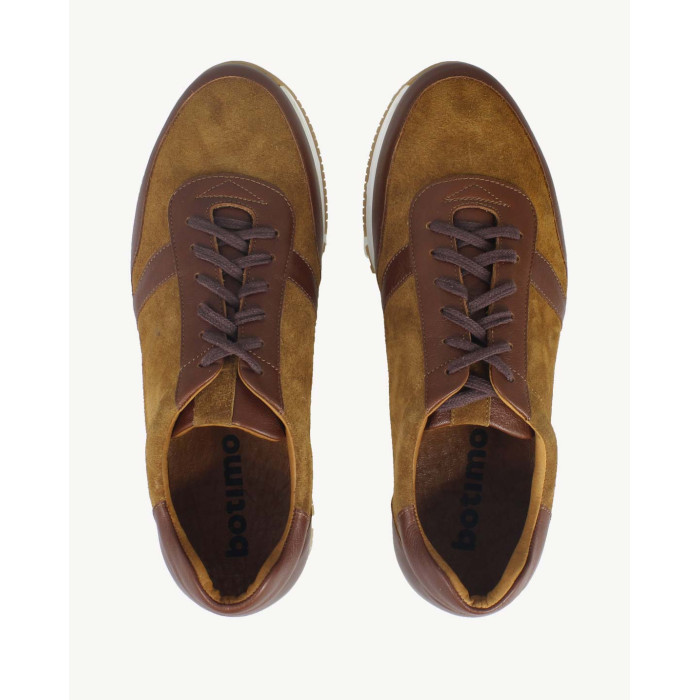 Red sneakers for men velour leather