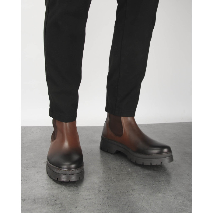 Brown stilettos full grain leather