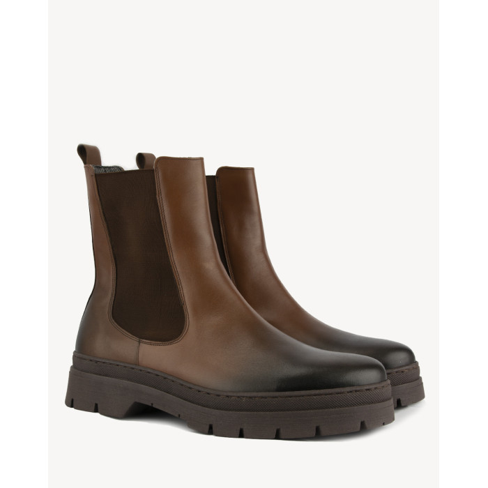 Brown stilettos full grain leather