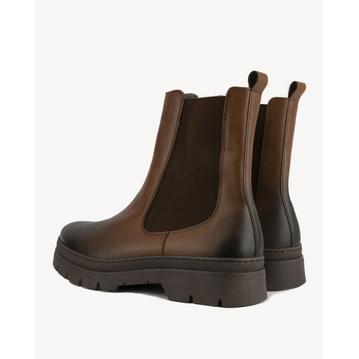 Brown stilettos full grain leather