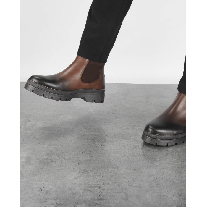 Brown stilettos full grain leather