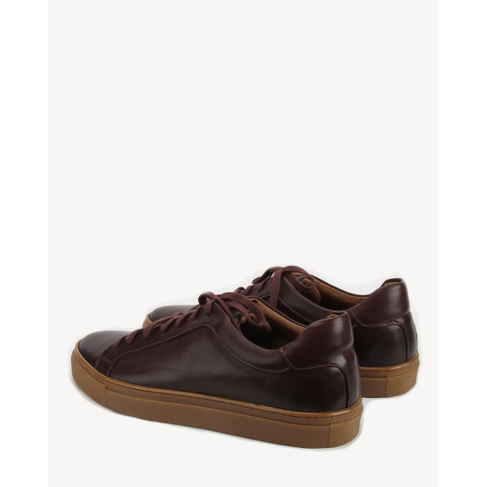 Brązowe trampki ze skóry licowej BOTIMO