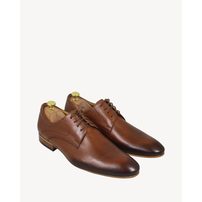 Brown formal leather half shoes