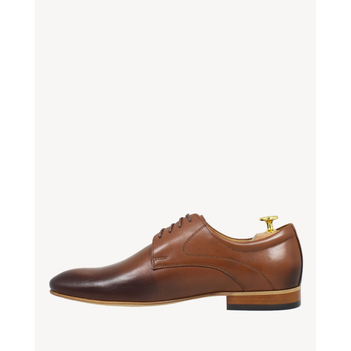 Brown formal leather half shoes