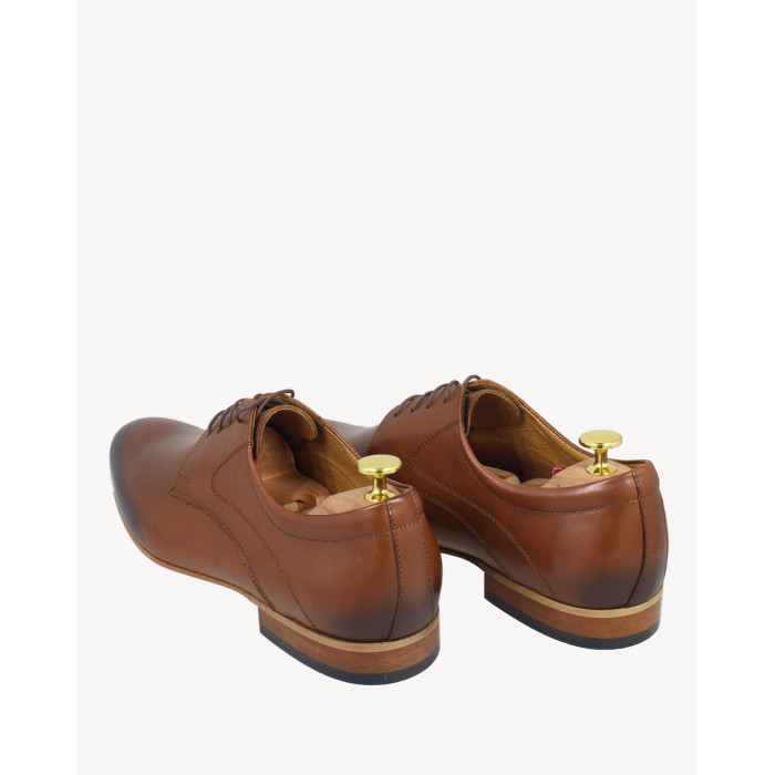 Brown formal leather half shoes