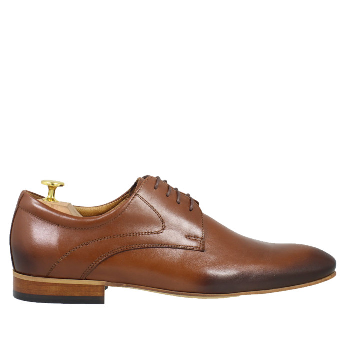 Brown formal leather half shoes