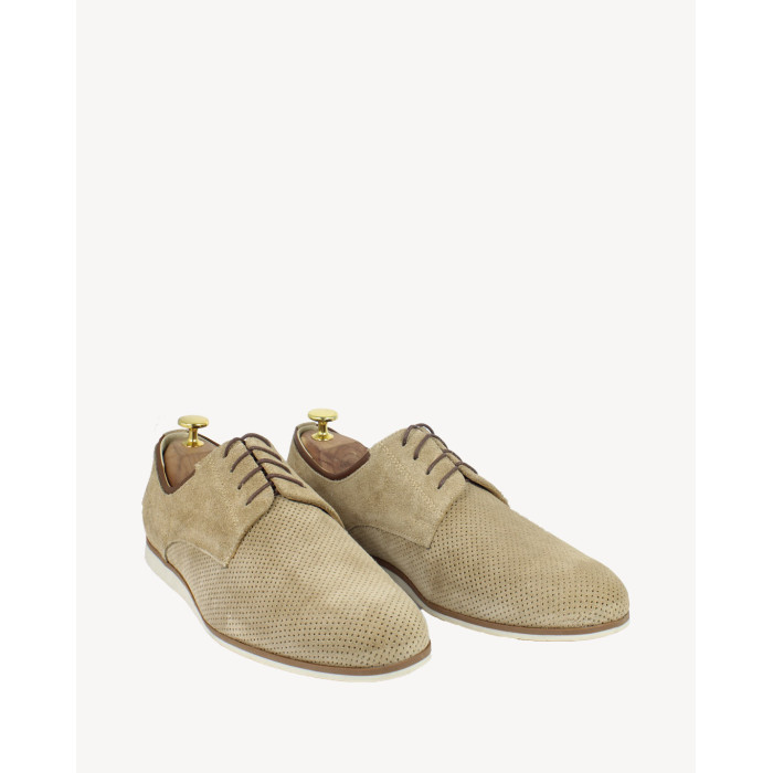 Beige elegant breathable half shoes