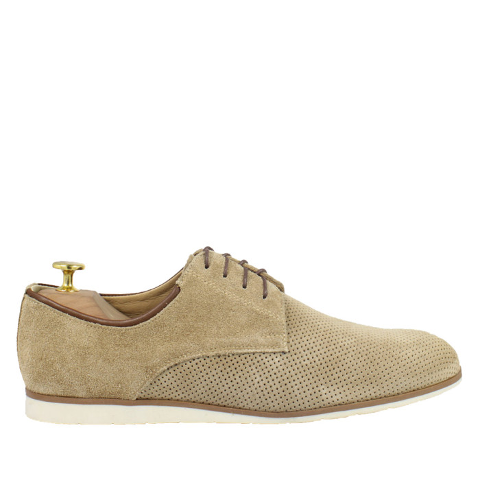 Beige elegant breathable half shoes