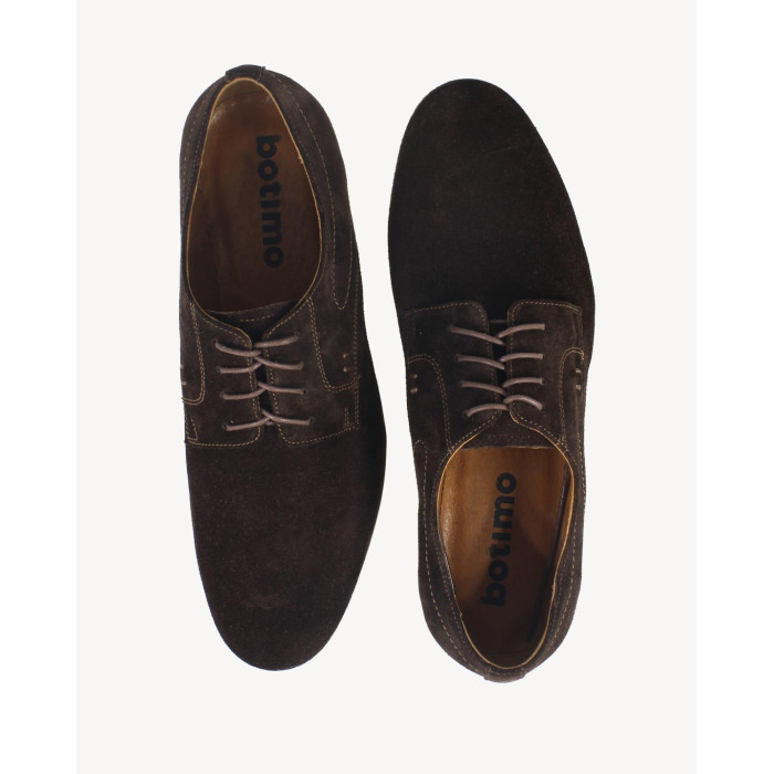 Brązowe eleganckie półbuty welurowe