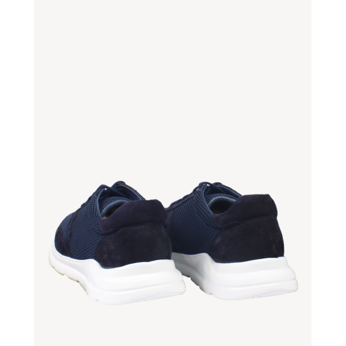 Granatowe oddychające sneakersy na 3cm podeszwie