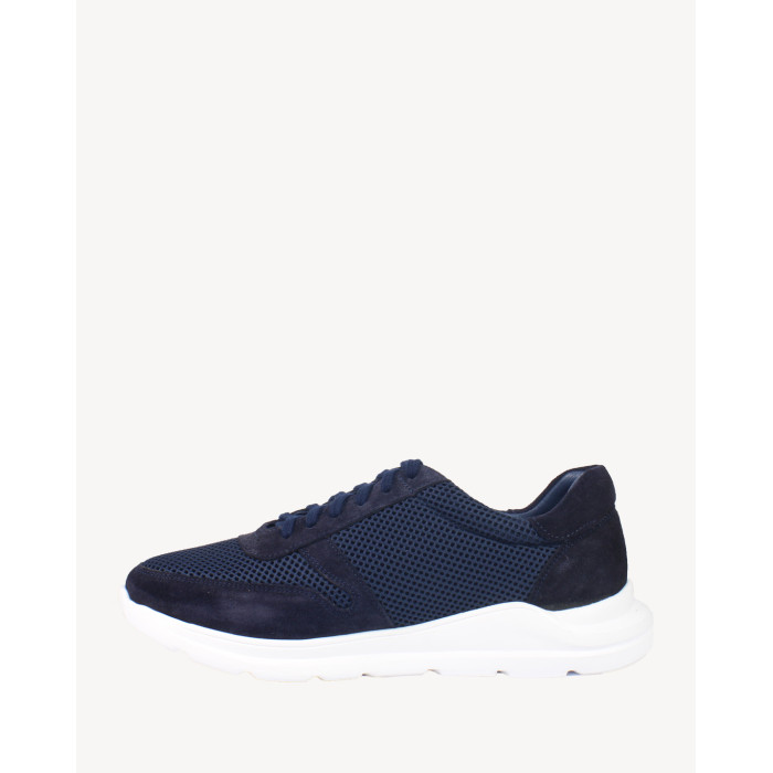 Granatowe oddychające sneakersy na 3cm podeszwie