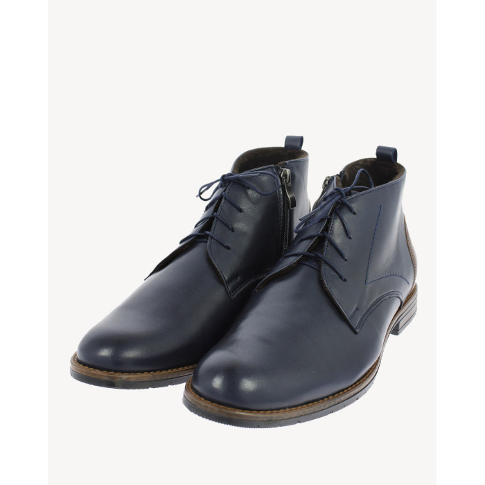 Granatowe kozaki AGDA