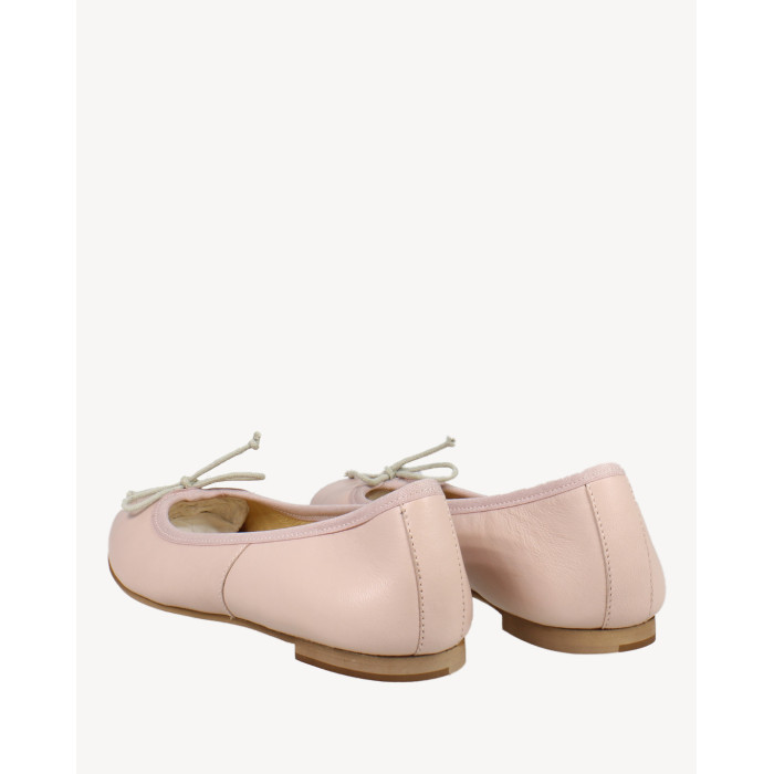 Różowe wygodne baleriny skóra licowa