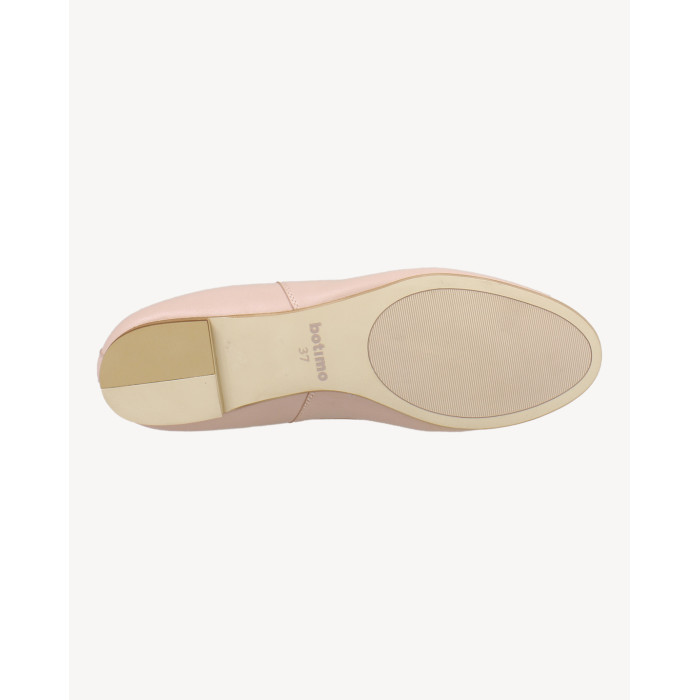 Różowe wygodne baleriny skóra licowa