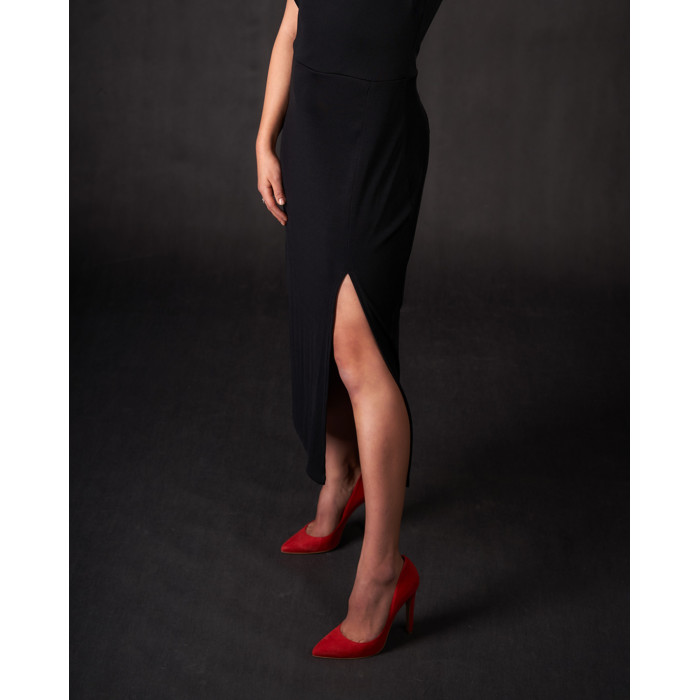 Czerwone szpilki na 11cm obcasie zamsz STAGÓRS