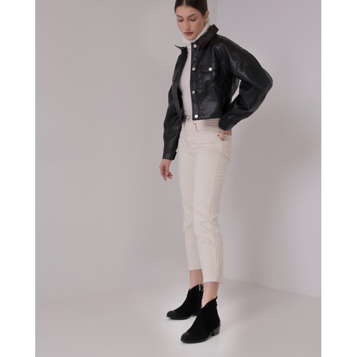 Black velour low heeled cowboy boots