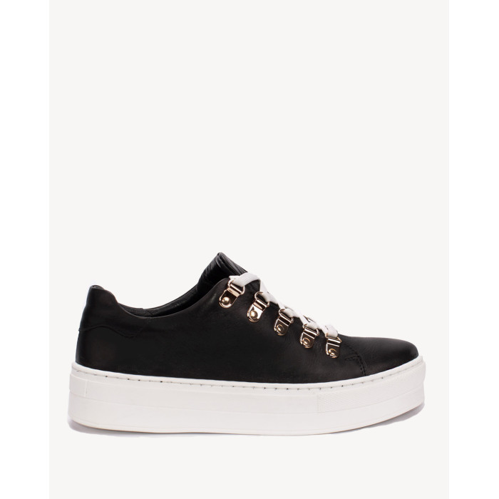 Black velour leather sneakers BOTIMO