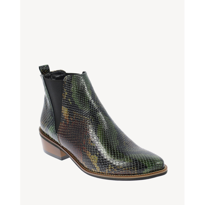 Crocodile pattern boots