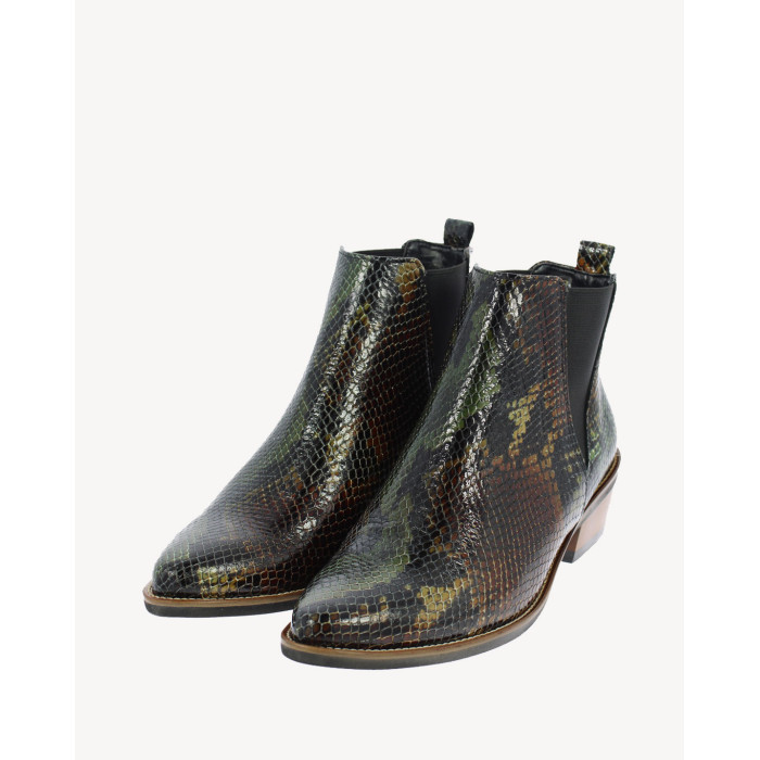 Crocodile pattern boots