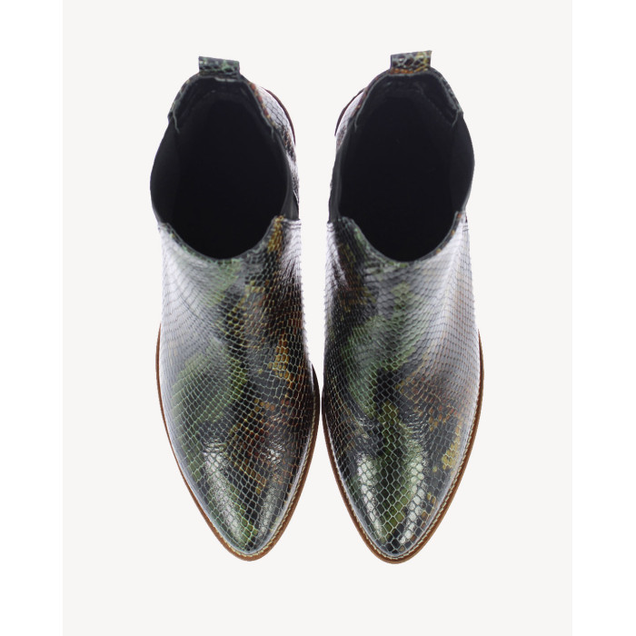 Crocodile pattern boots