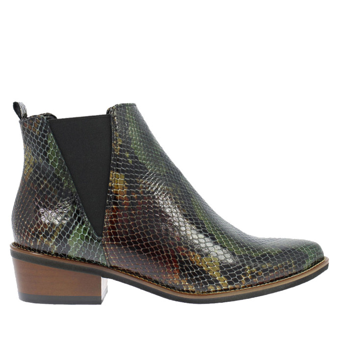 Crocodile pattern boots