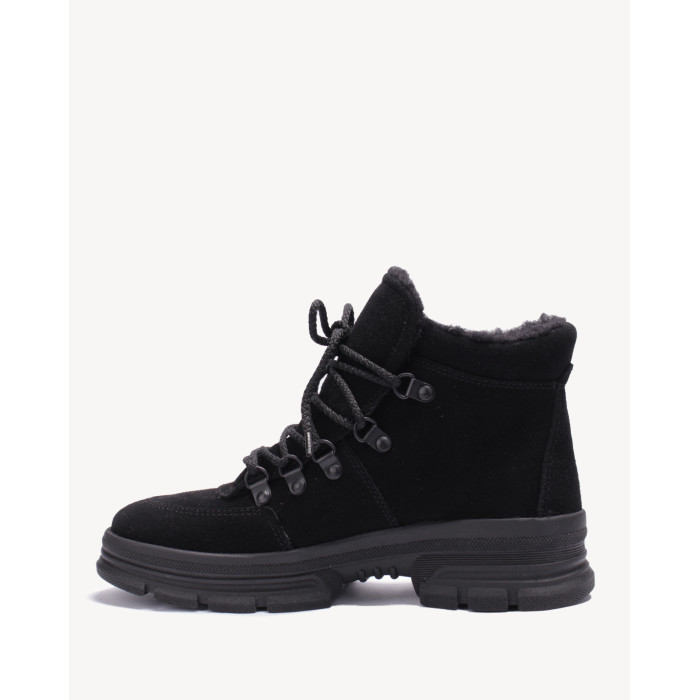 Czarne botki skórzane