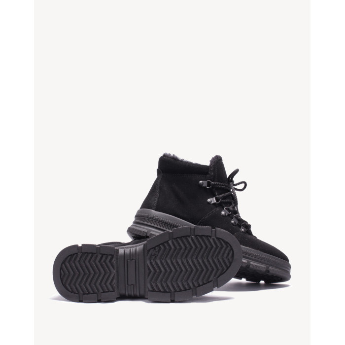 Czarne botki skórzane