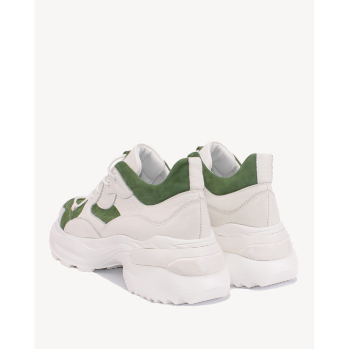 Zielone sneakersy ze skóry naturalnej BOTIMO