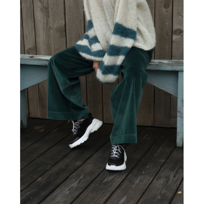 Czarne sneakersy skórzane BOTIMO