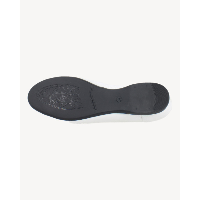 Silver comfortable velour ballerinas