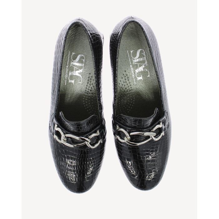 Czarne mokasyny STAGÓRS