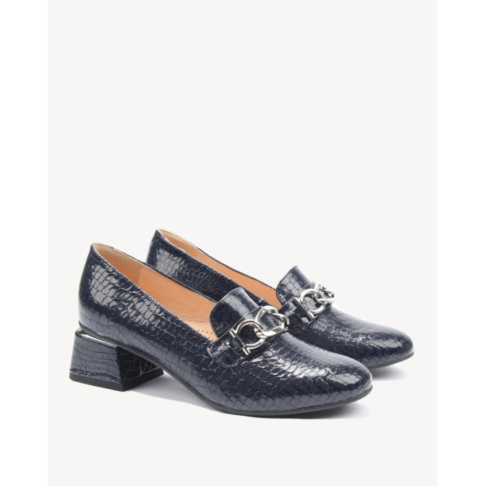 Navy blue moccasins STAGÓRS