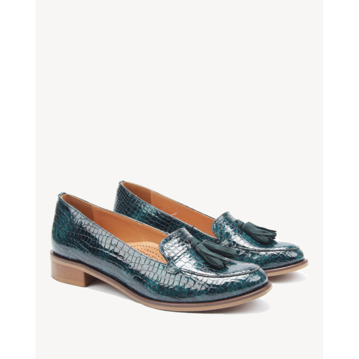 Zielone mokasyny