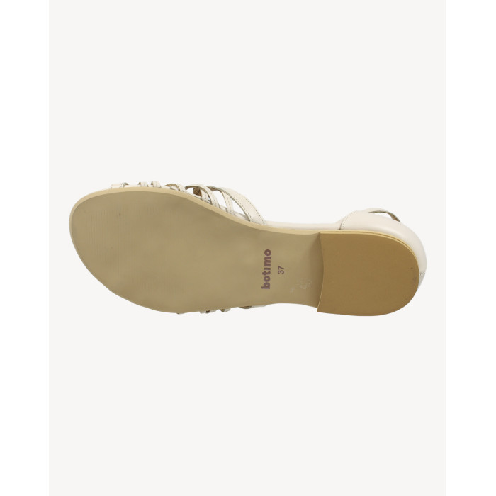 Beżowe sandały ze skóry naturalnej