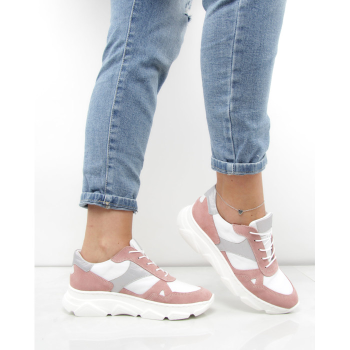 Rożowe sneakersy KAMPA