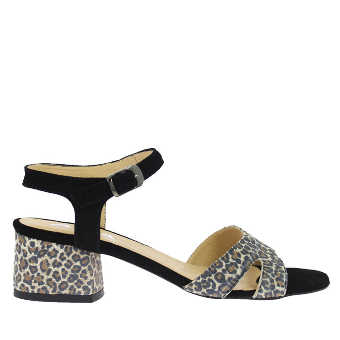 Black Heeled Sandals AGA