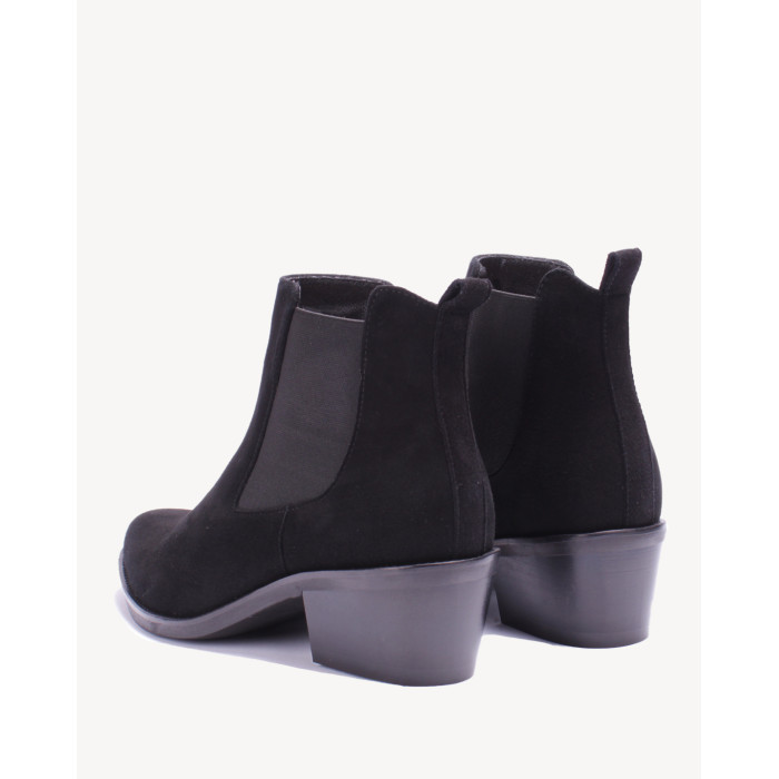 Black Velour leather slippers BOTIMO