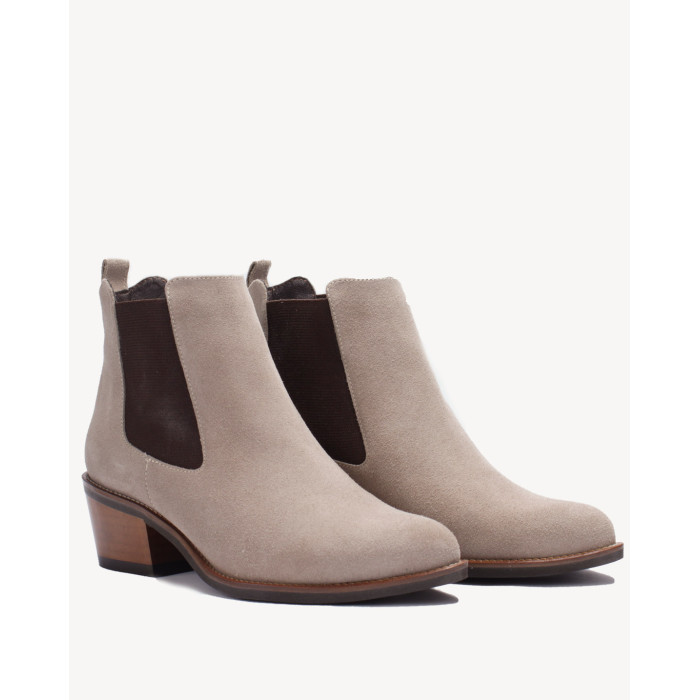 Grey Velour leather slippers BOTIMO