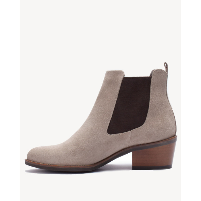 Grey Velour leather slippers BOTIMO