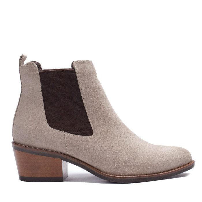 Grey Velour leather slippers BOTIMO