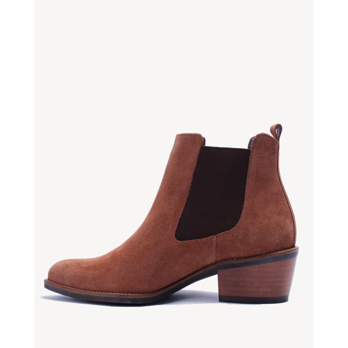 Brown slippers leather velour BOTIMO