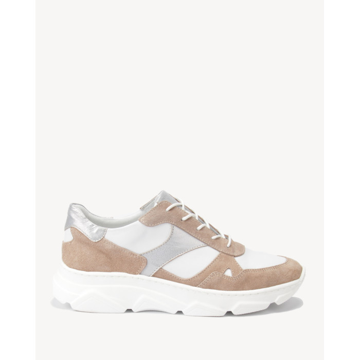 Beżowe sneakersy skórzane BOTIMO