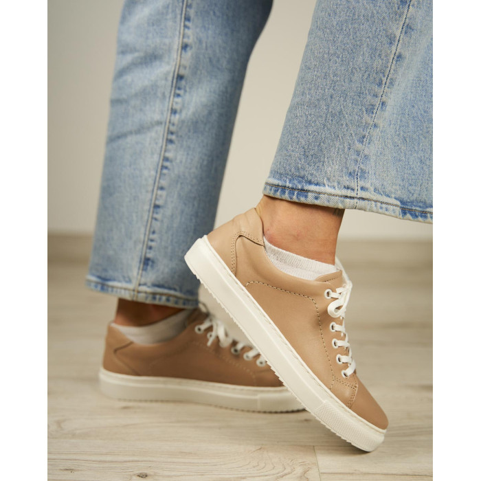 Brown sneakers grain leather BOTIMO